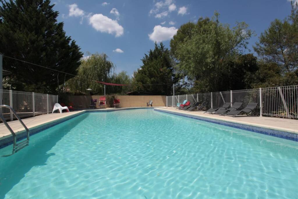 Gite Avec Piscine Et Climatisation Buzignargues Exterior foto